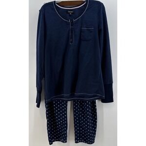 Ellen Tracy Two Piece‎ Pajama Set-Size Medium